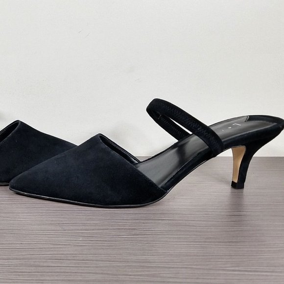 Leith Nikki Convertible Pump, Black Suede, Womens Size 8 M - Picture 7 of 11